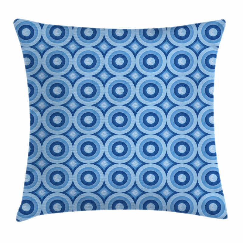 Retro Pattern Revival Tile Pillow Cover