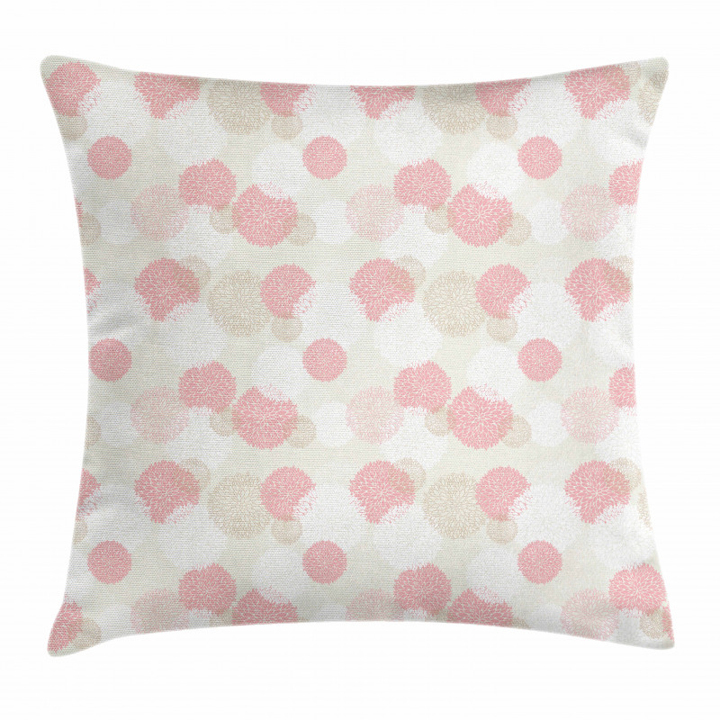 Soft Spring Floral Motif Pillow Cover