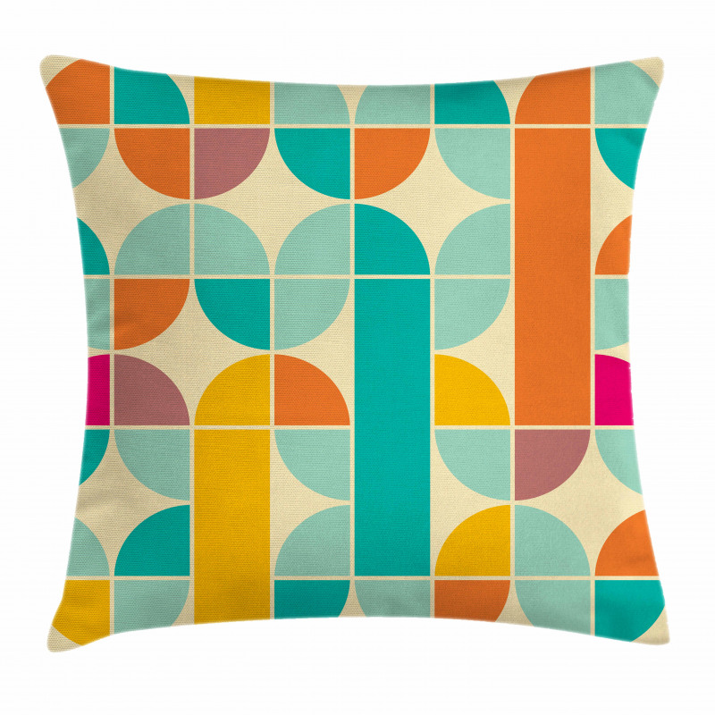 Funky Mosaic Forms Pillow Cover