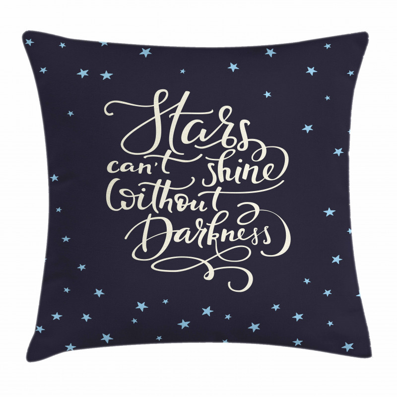 Night Sky Words Pillow Cover