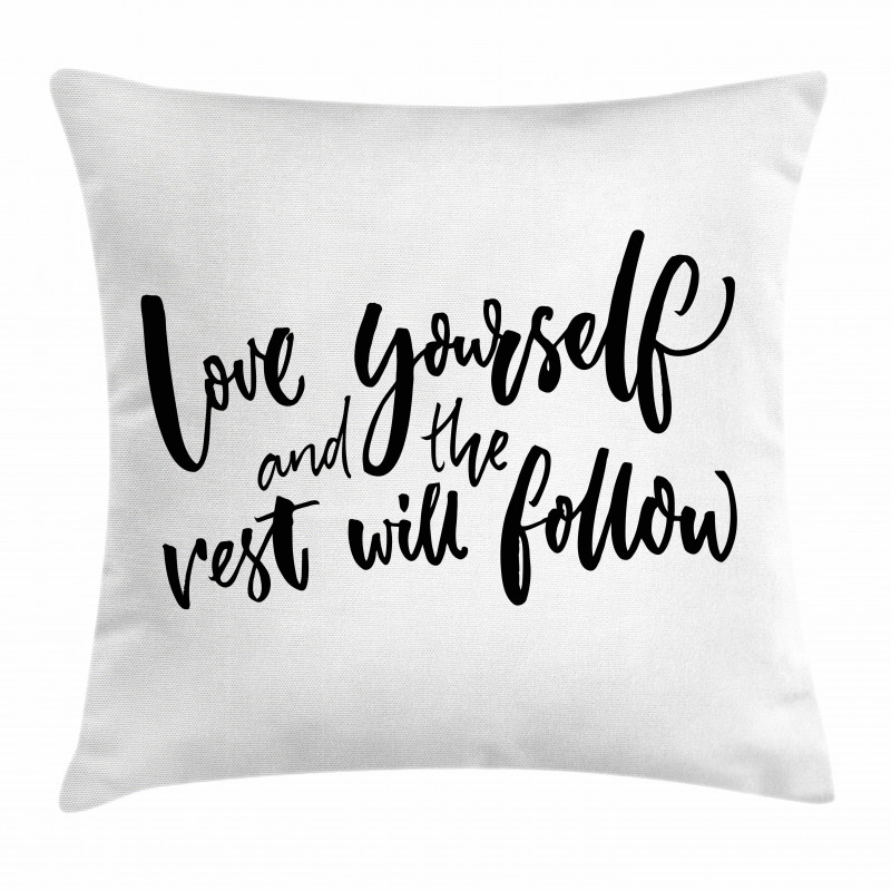 Self Love Wisdom Words Pillow Cover