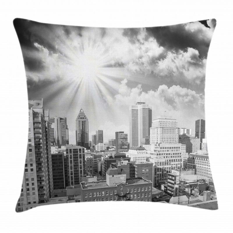 Aerial Montreal Pillow Cover