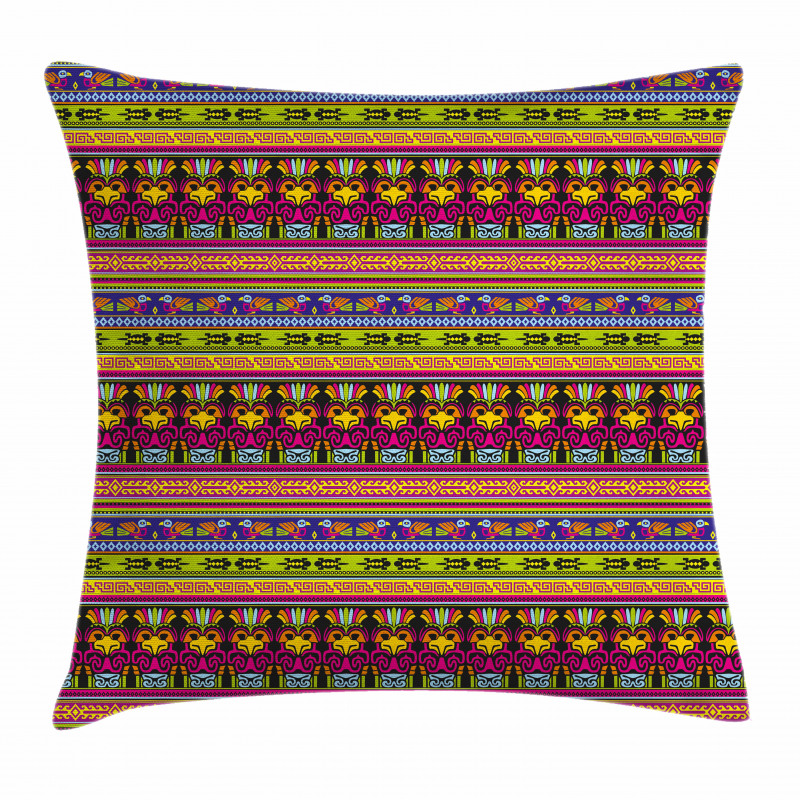 Aztec Borders Pillow Cover