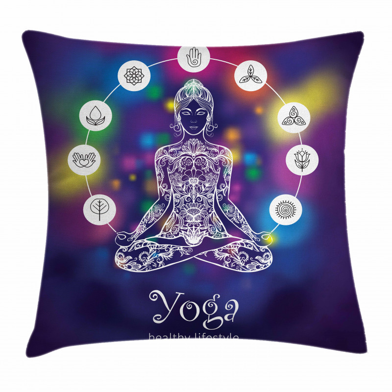 Crossed Legged Meditation Pillow Cover