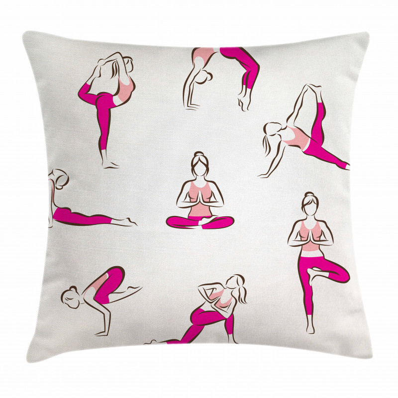 Pilates Exercise Health Pillow Cover