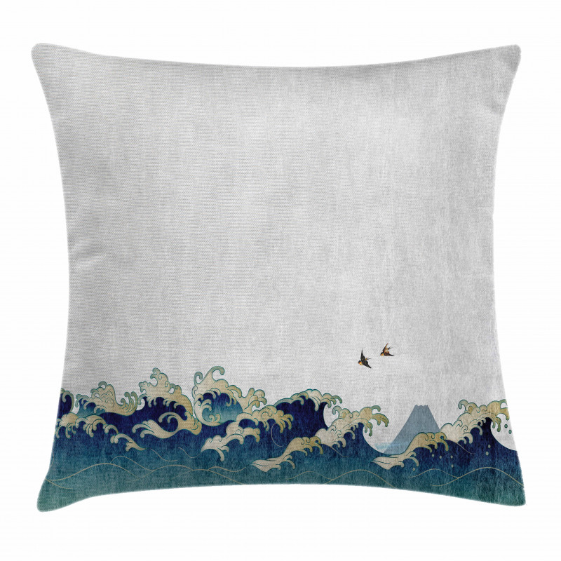Aquatic Swirls Pillow Cover