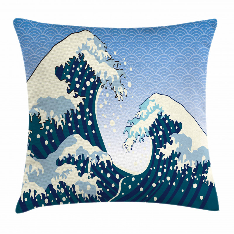 Ocean Wind Art Pillow Cover