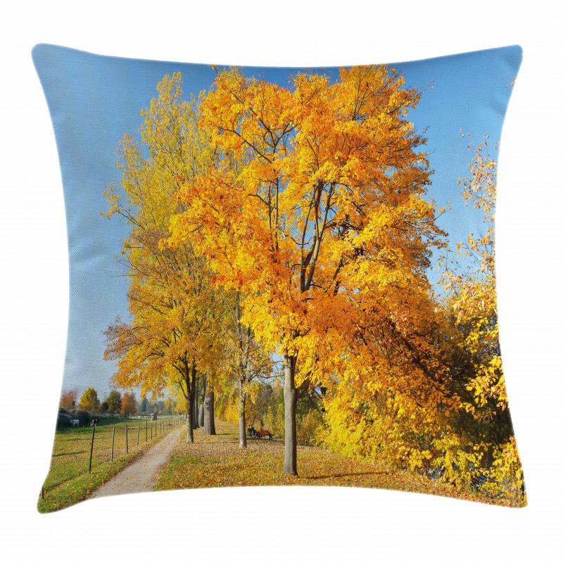 Maple Trees Countryside Pillow Cover