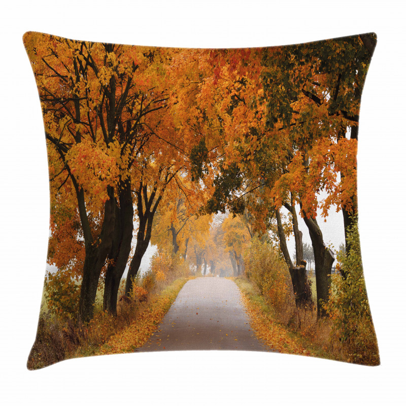 Serene Vivid Maple Trees Pillow Cover