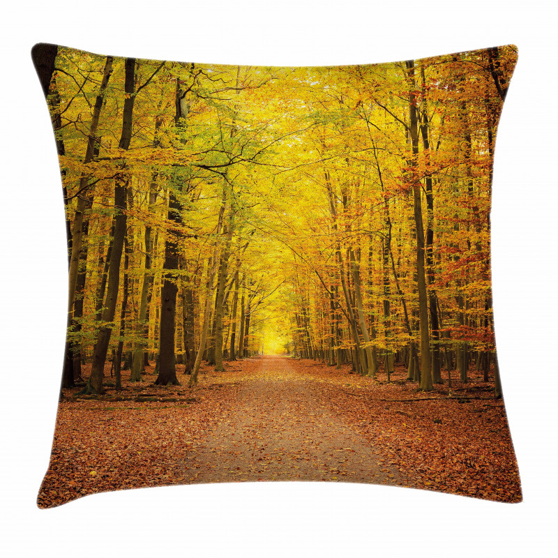 Seasonal Scenic Park Pillow Cover