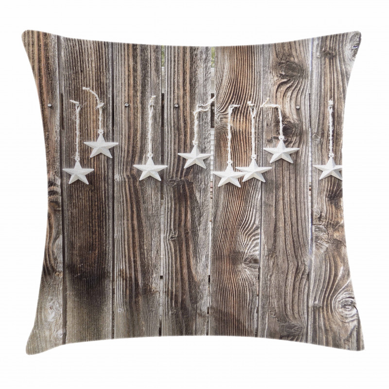 Grey Stars Pillow Cover