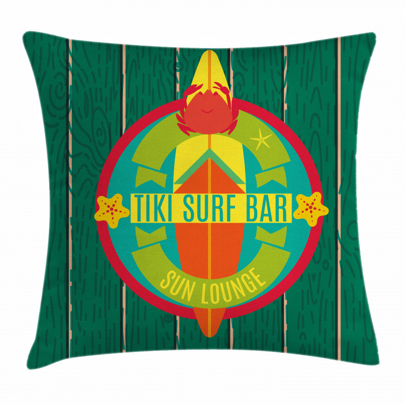 Surf Bar Holiday Pillow Cover