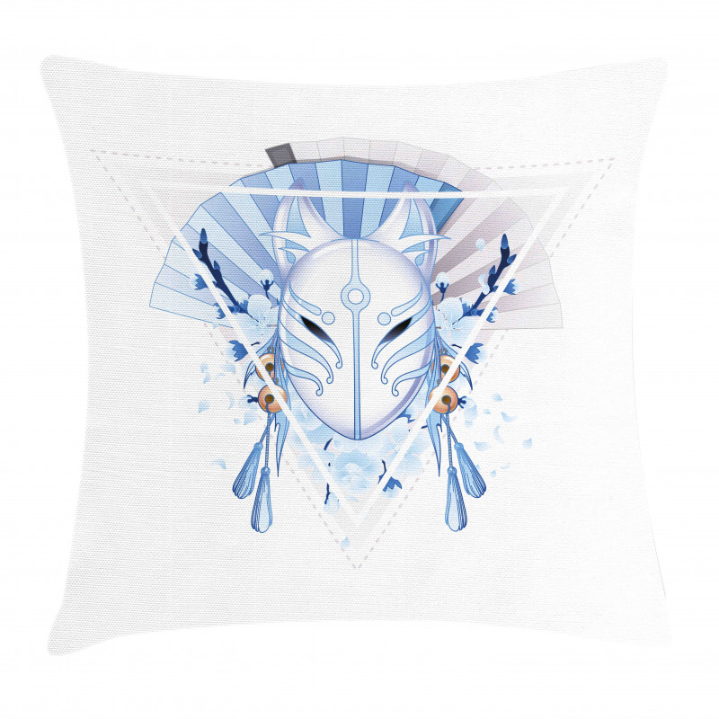 Fox Mask Kitsune Pillow Cover
