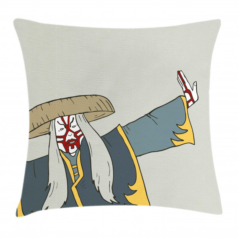 Old Japanese Person Pillow Cover