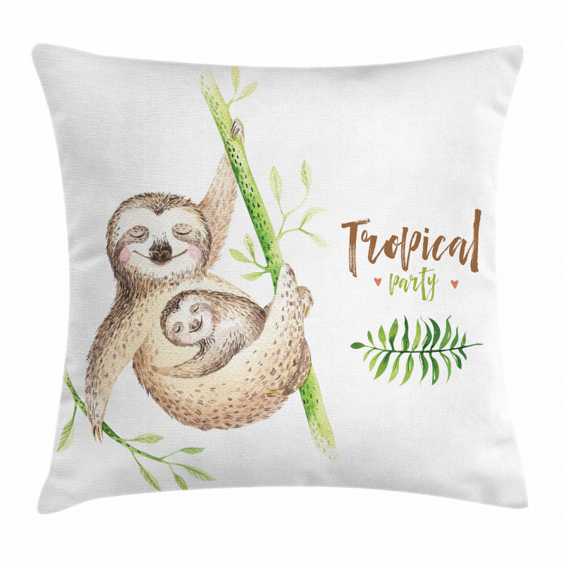 Happy Family Boho Style Pillow Cover