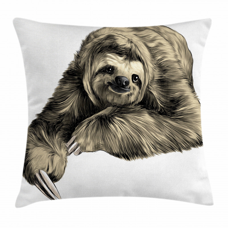 Tropical Animal Smiling Pillow Cover