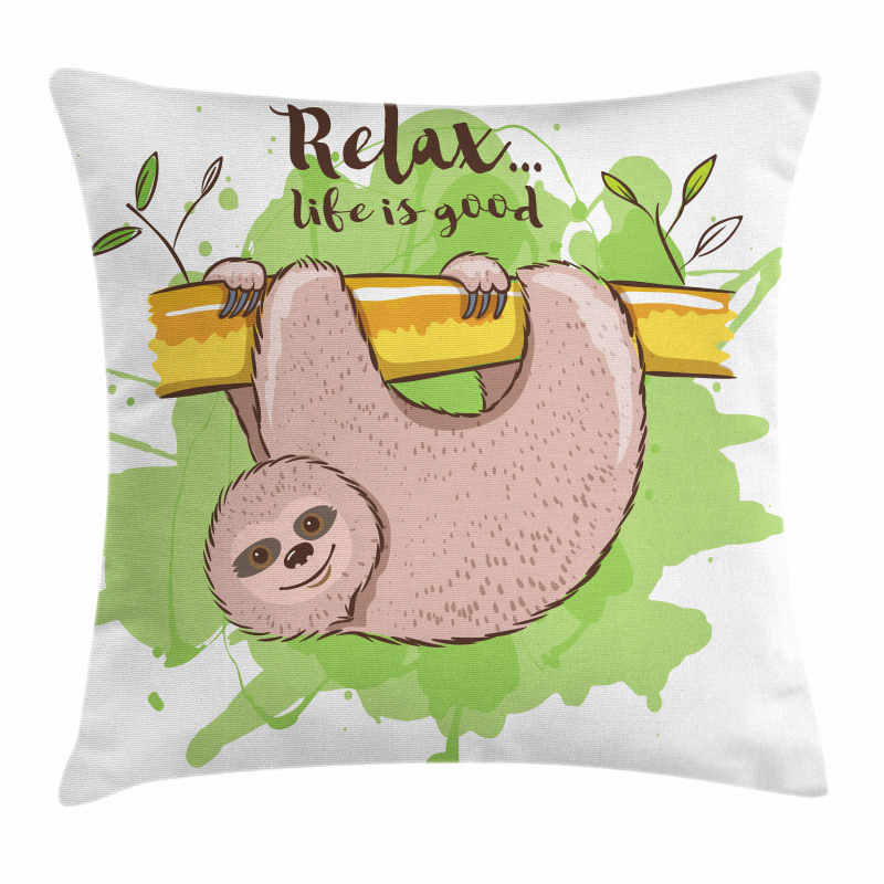 Exotic Mammal on Branch Pillow Cover