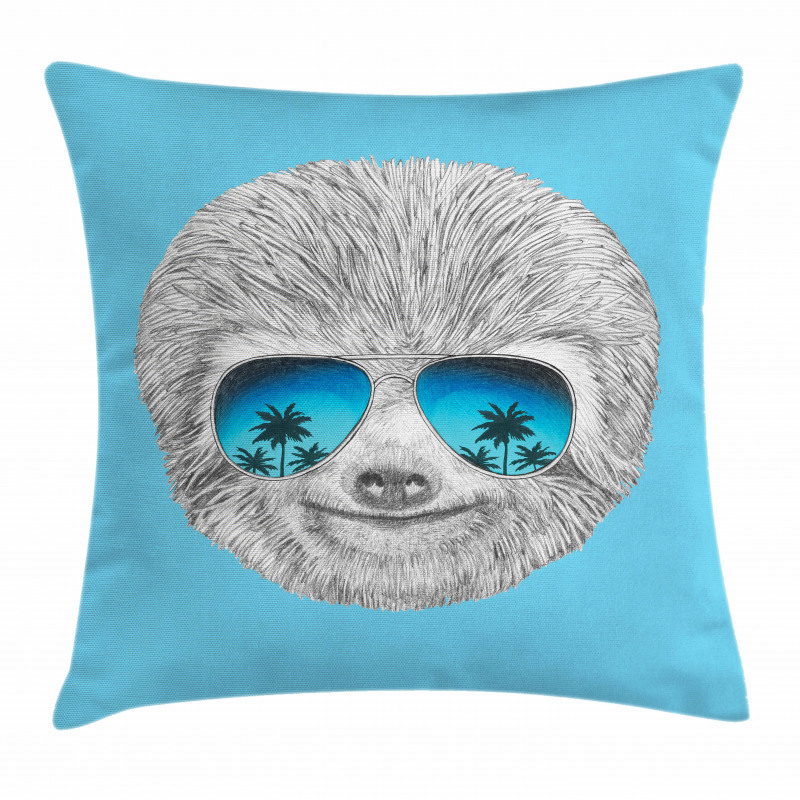 Hawaiian Beach Hipster Pillow Cover