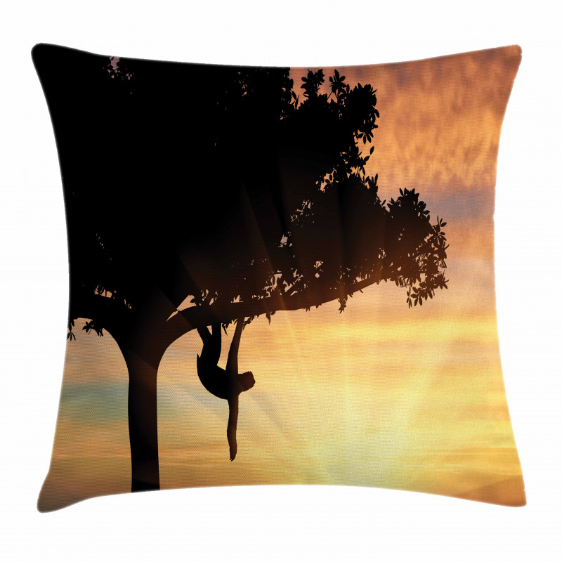 Sunset View Exotic Fauna Pillow Cover