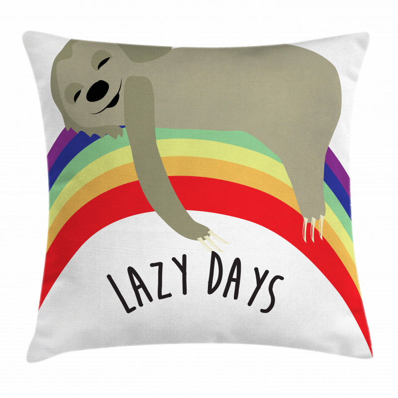 Lazy Days Carefree Sloth Pillow Cover