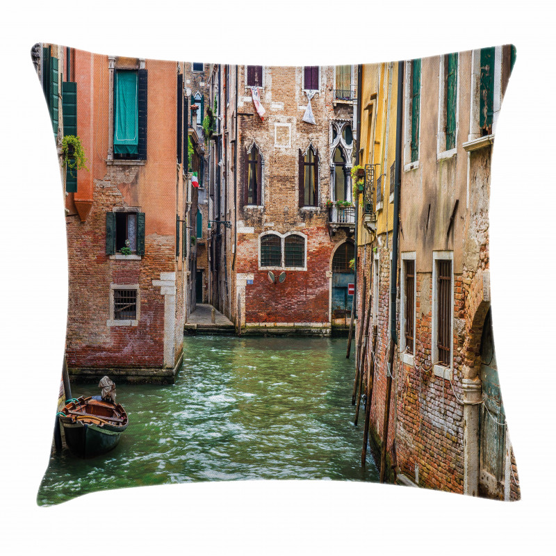 Famous Streets on Water Pillow Cover