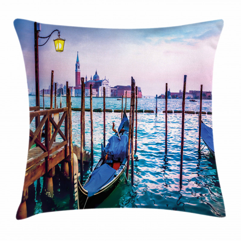 Dreamy View in Evening Pillow Cover