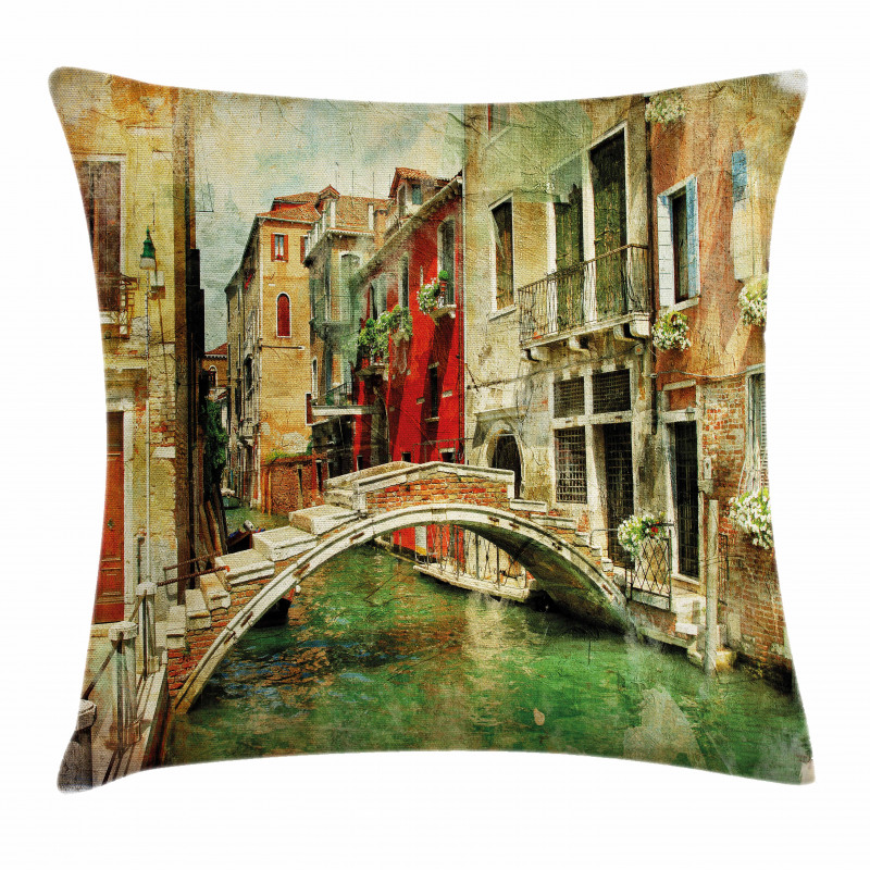 Historic Landscape Art Pillow Cover