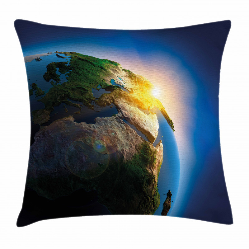 Morning Sunrise Space Pillow Cover