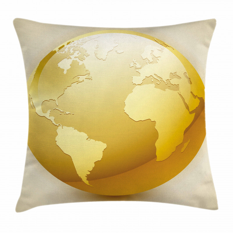 Vivid Earth Sphere Pillow Cover