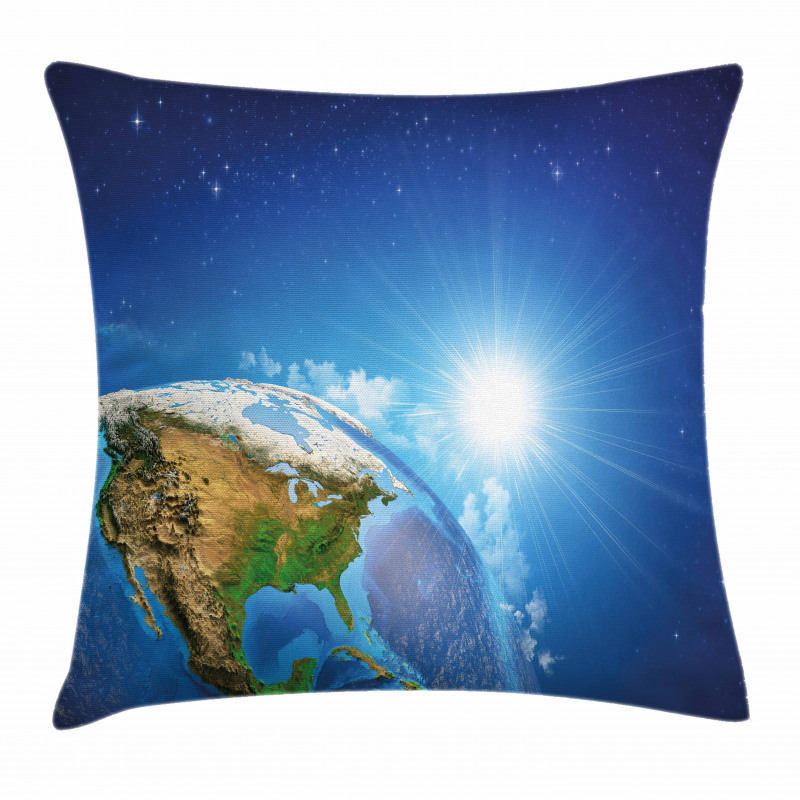United States in Space Pillow Cover