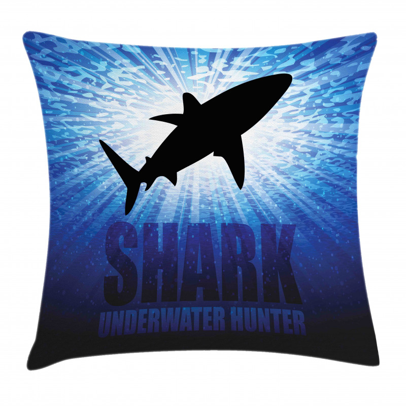 Underwater Hunter Danger Pillow Cover