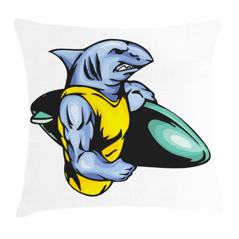 Grumpy Surfer Muscle Body Pillow Cover