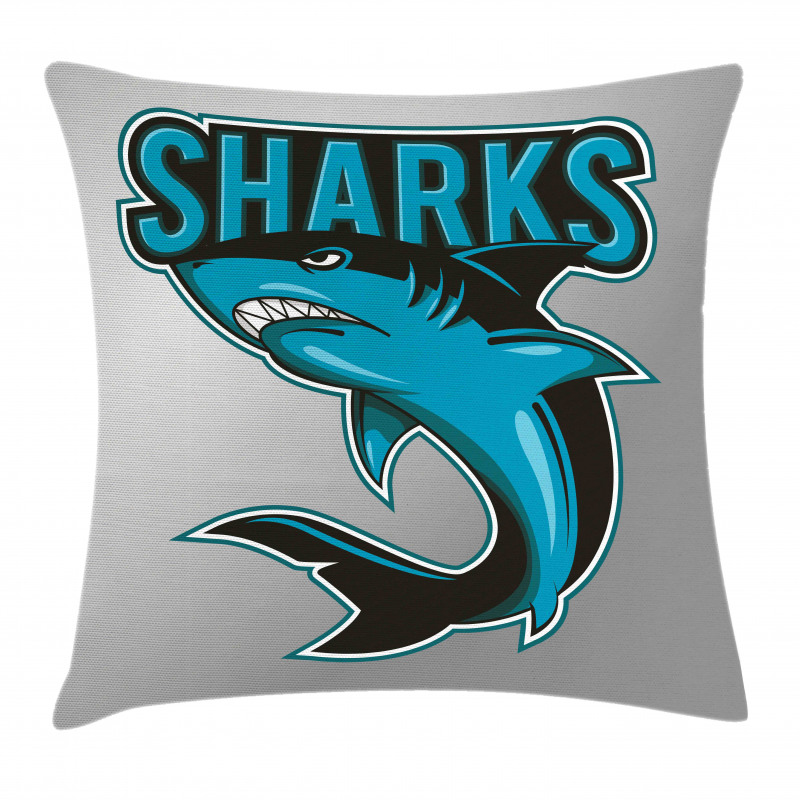 Angry Danger Fish Fins Pillow Cover