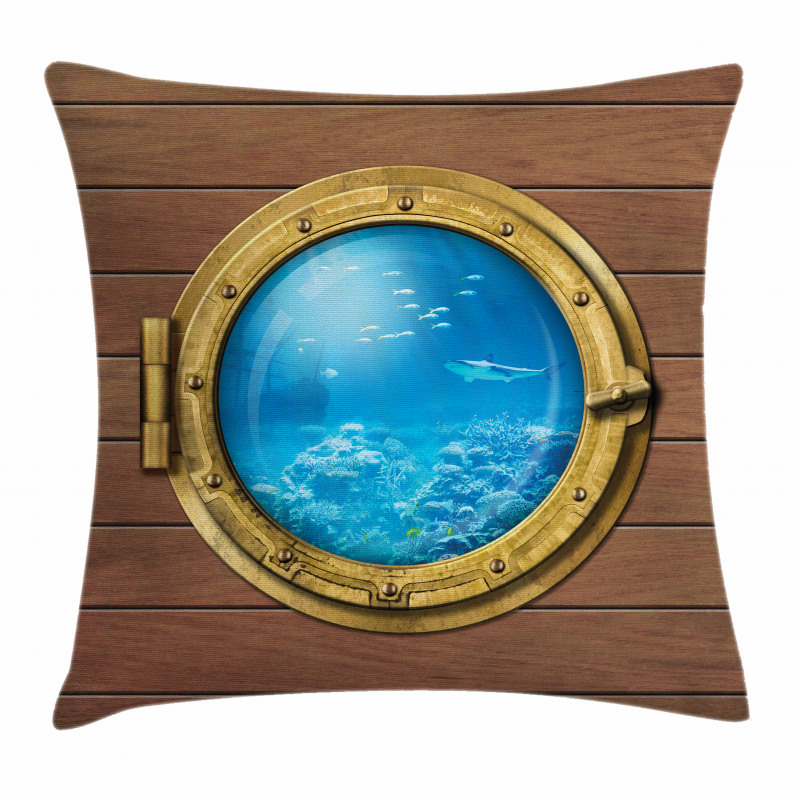 Submarine Chamber Window Pillow Cover