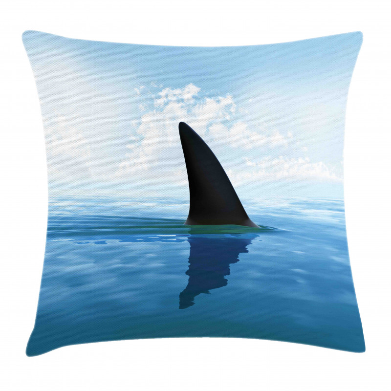 Fin Sea Surface Danger Pillow Cover