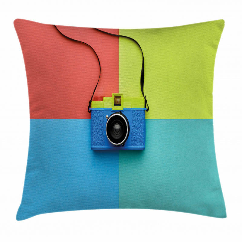 Retro Camera Hipster Pillow Cover