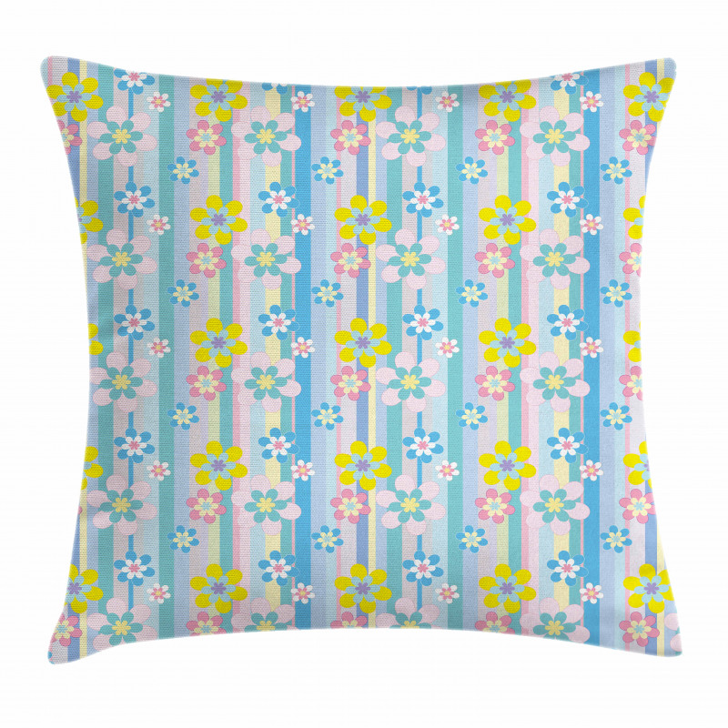 Abstract Spring Daisies Pillow Cover