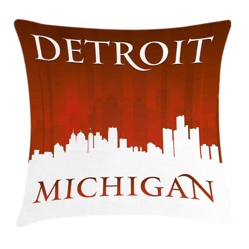 Michigan City Letters Pillow Cover