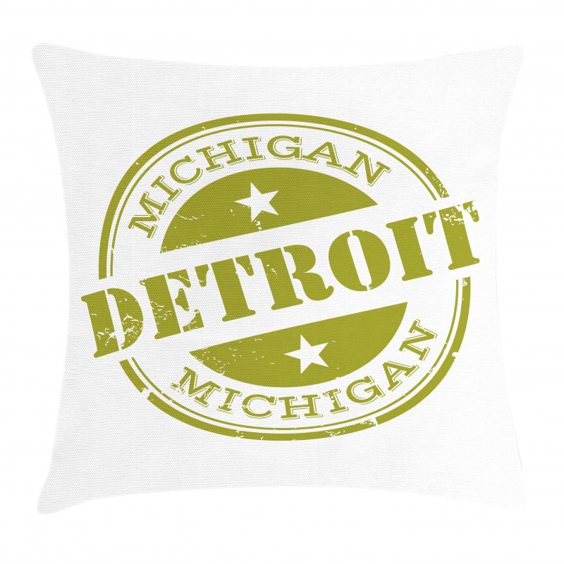 Grunge Retro Stamp Pillow Cover