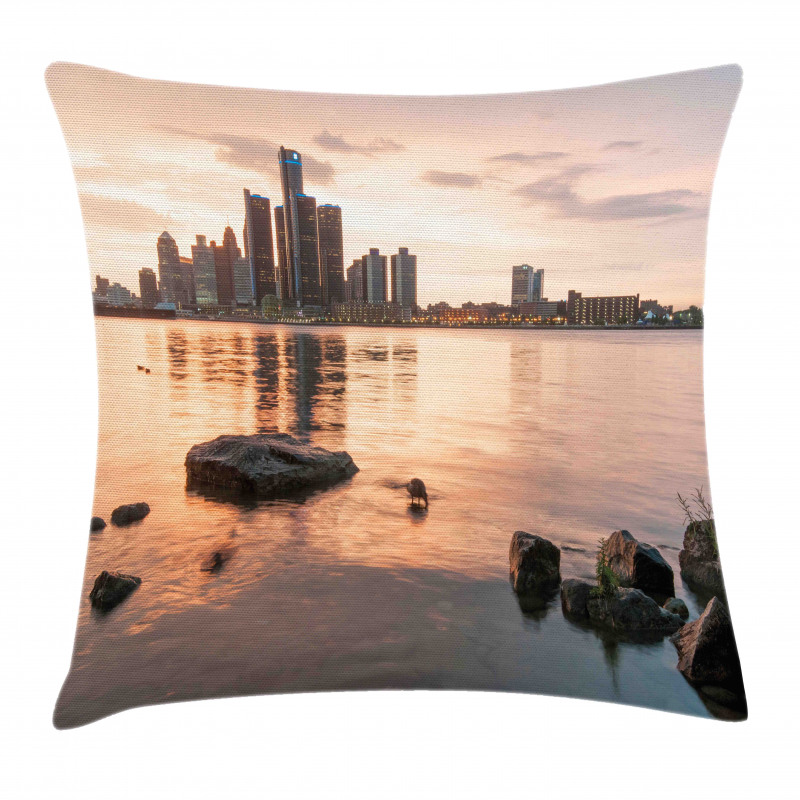 Idyllic Sunset View Pillow Cover
