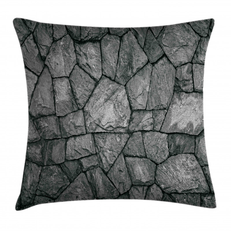 Stone Wall Rough Rusty Pillow Cover