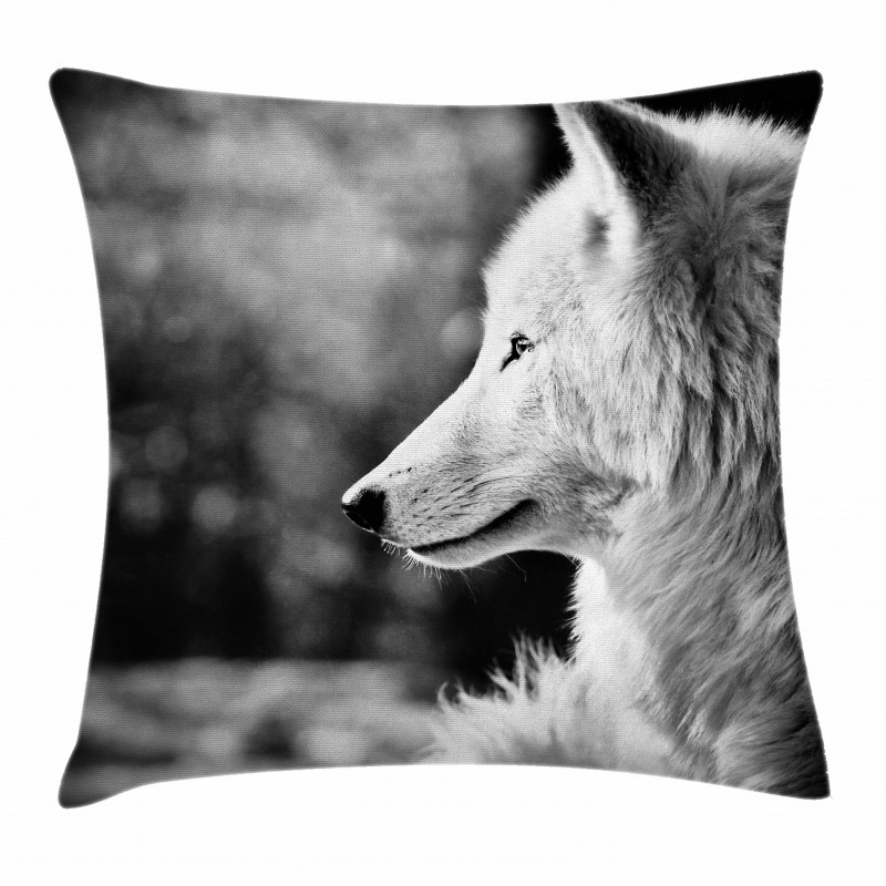 Wolf Portrait Pillow Cover