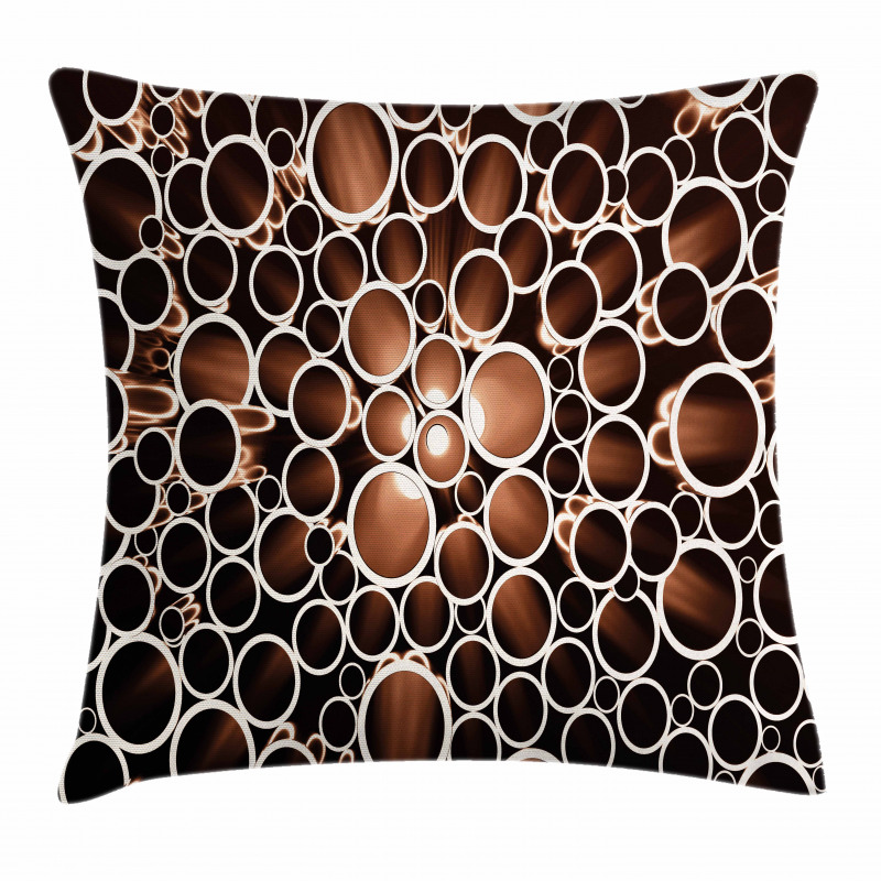 Round Pipes 3D Style Pillow Cover