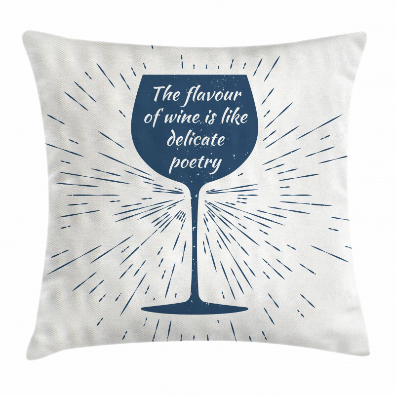Glass Sun Burst and Words Pillow Cover