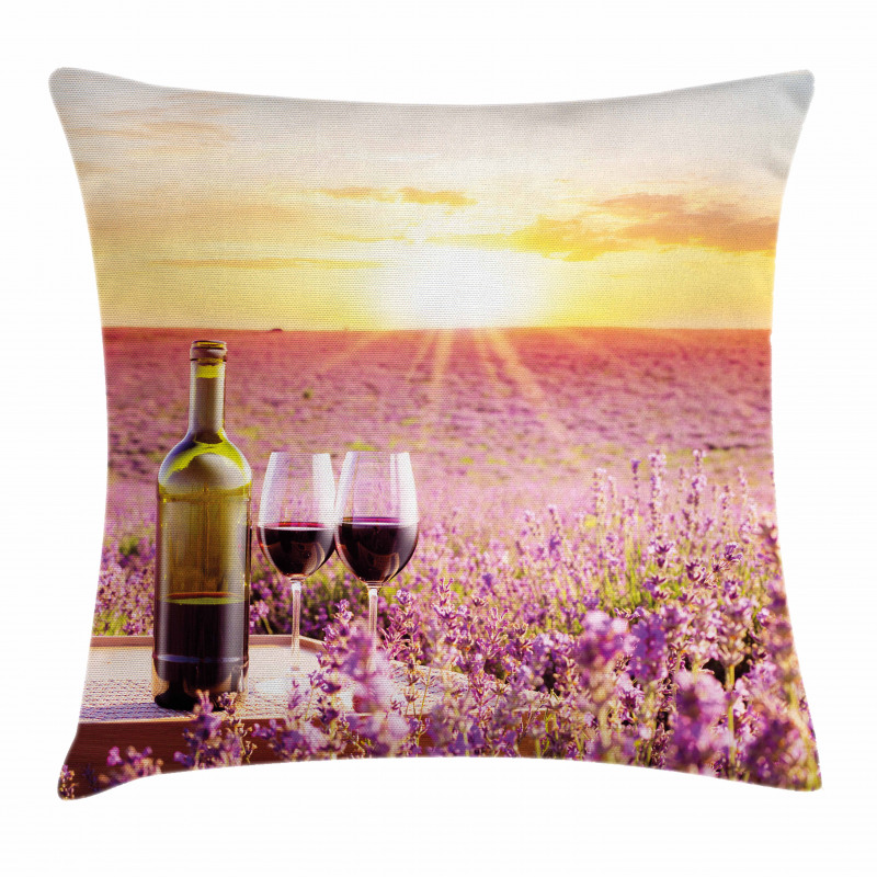 Blooming Lavender Picnic Pillow Cover