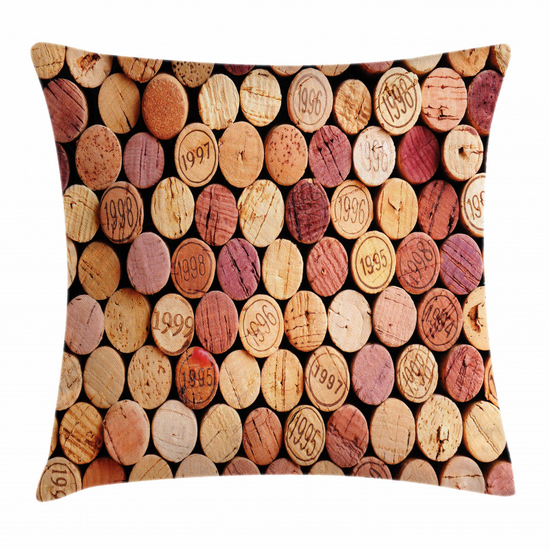 Random Used Wine Corks Pillow Cover