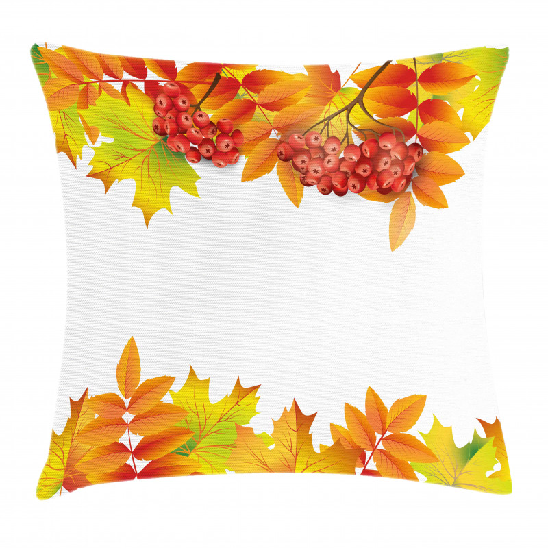 Autumn Branches Border Pillow Cover