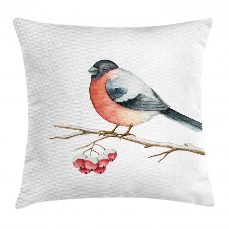 Wild Bird Watercolor Pillow Cover