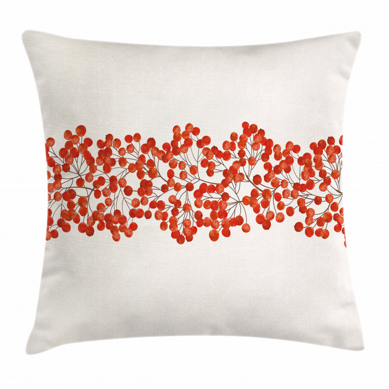 Wild Red Mountain Ashes Pillow Cover