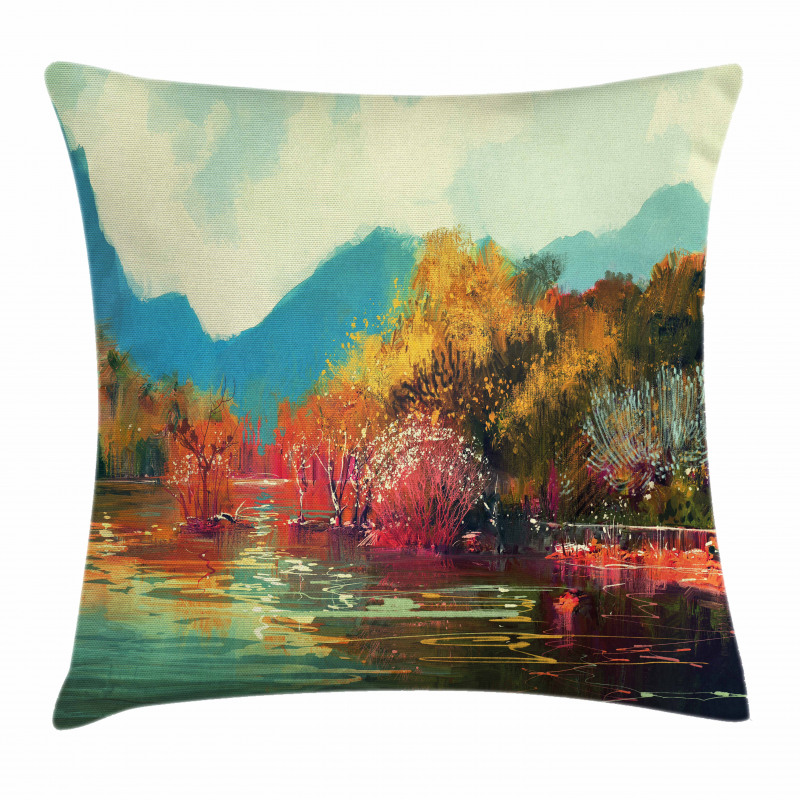 Surreal Autumn Forest Pillow Cover